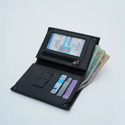 Bikers Wallet Black color