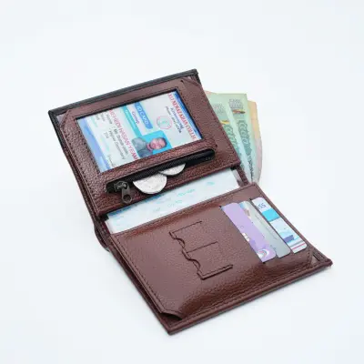 Bikers Wallet Chocolate Color